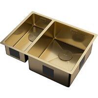 Кухонная мойка ZorG Zerox 58-2 U / IF-L PVD Gold - Превью изображения №2 — Интернет-магазин santehboom.by
