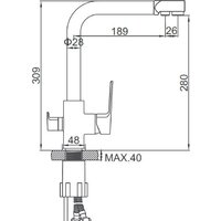 Смеситель Ledeme L4080-3 - Превью изображения №2 — Интернет-магазин santehboom.by