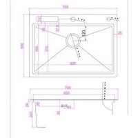 Кухонная мойка Zepein D7050H (Satin) Professional - Превью изображения №9 — Интернет-магазин santehboom.by