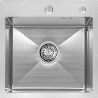 Кухонная мойка ARFEKA ECO AR 450*450 SATIN DECOR (настольная) - Превью изображения №2 — Интернет-магазин santehboom.by