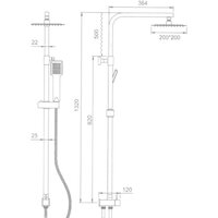 Душевая система  Ledeme L2416 - Превью изображения №2 — Интернет-магазин santehboom.by