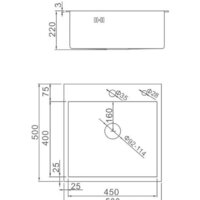 Кухонная мойка Gerhans K35050B (графит) - Превью изображения №2 — Интернет-магазин santehboom.by