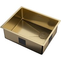 Кухонная мойка ZorG Zerox 54 U / IF Side SF PVD Gold - Превью изображения №2 — Интернет-магазин santehboom.by