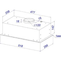 Кухонная вытяжка ZorG Classico 1030 52 M (черный) - Превью изображения №7 — Интернет-магазин santehboom.by