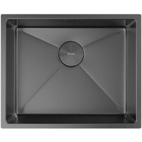 Кухонная мойка ZorG Zerox 54 U / IF PVD Gunblack - Превью изображения №3 — Интернет-магазин santehboom.by