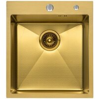 ALLBA 450x500 Gold PVD Decor (коландер, дозатор)