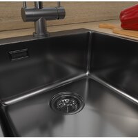 Кухонная мойка ZorG ZRN 5045 Premium PVD Gunblack - Превью изображения №4 — Интернет-магазин santehboom.by