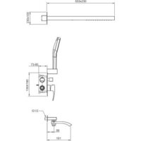 Душевая система  Gappo G7107-79 - Превью изображения №4 — Интернет-магазин santehboom.by