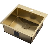 Кухонная мойка ZorG Zerox 51 IF PVD Gold - Превью изображения №2 — Интернет-магазин santehboom.by
