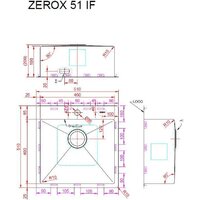 Кухонная мойка ZorG Zerox 51 IF PVD Gold - Превью изображения №4 — Интернет-магазин santehboom.by