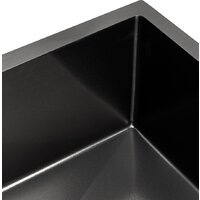 Кухонная мойка ARFEKA ECO AR 550*450 BLACK PVD NANO DECOR VOLCANIC ROCK - Превью изображения №6 — Интернет-магазин santehboom.by