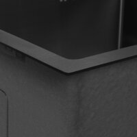 Кухонная мойка ARFEKA ECO AR 550*450 BLACK PVD NANO DECOR VOLCANIC ROCK - Превью изображения №7 — Интернет-магазин santehboom.by