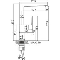 Смеситель Ledeme H73 L4073 - Превью изображения №5 — Интернет-магазин santehboom.by