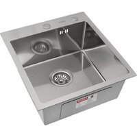 Кухонная мойка ARFEKA ECO AR 450*500 SATIN DECOR MILLET GRAINS - Превью изображения №1 — Интернет-магазин santehboom.by