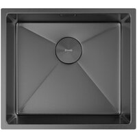 Кухонная мойка ZorG Zerox 49 U / IF PVD Gunblack - Превью изображения №3 — Интернет-магазин santehboom.by