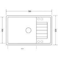 Кухонная мойка ZorG Dello 78 (серый жемчуг) - Превью изображения №2 — Интернет-магазин santehboom.by