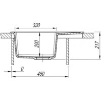 Кухонная мойка ARFEKA Alexia 58 Wet Graphite - Превью изображения №7 — Интернет-магазин santehboom.by