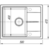 Кухонная мойка ARFEKA Alexia 58 Wet Graphite - Превью изображения №6 — Интернет-магазин santehboom.by