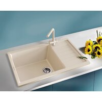 Кухонная мойка ZorG Dello 78 (белый камень) - Превью изображения №3 — Интернет-магазин santehboom.by