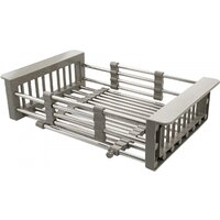 Кухонная мойка Schtoff Best Premium Silver 5550 + коландер KR-1 GREY + дозатор SD-1 SILVER - Превью изображения №3 — Интернет-магазин santehboom.by