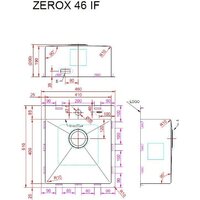Кухонная мойка ZorG Zerox 46 IF PVD Gunblack - Превью изображения №4 — Интернет-магазин santehboom.by