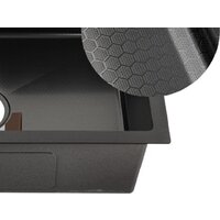 Кухонная мойка Schtoff Undermount Best Decor Black 4545 - Превью изображения №3 — Интернет-магазин santehboom.by