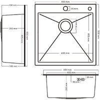 Кухонная мойка Schtoff Best Decor Black 4550 + коландер KR-1 BLACK + дозатор SD-1 BLACK, комплект - Превью изображения №5 — Интернет-магазин santehboom.by