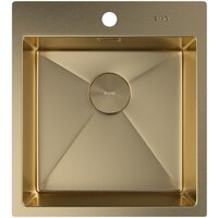 Кухонная мойка ZorG Zerox 46 IF PVD Gold - Превью изображения №3 — Интернет-магазин santehboom.by