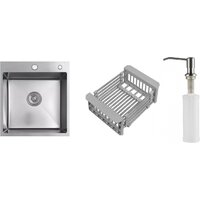 Schtoff Best Decor Silver 4550 + коландер KR-1 GREY + дозатор SD-1 SILVER