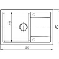 Кухонная мойка ARFEKA ZIA 76 Warm Beige - Превью изображения №4 — Интернет-магазин santehboom.by