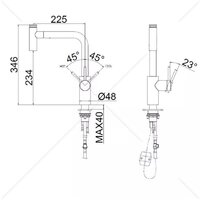 Смеситель Wisent W6055-19 - Превью изображения №5 — Интернет-магазин santehboom.by