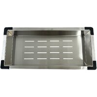 Кухонная мойка Schtoff Best Decor Silver 4550 + коландер металл K-1 BLACK + дозатор SD-1 SILVER - Превью изображения №2 — Интернет-магазин santehboom.by
