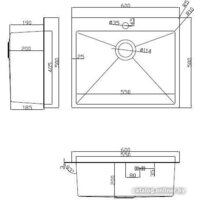 Кухонная мойка ARFEKA ECO AR мойка 600*500, коландер, дозатор SATIN - Превью изображения №10 — Интернет-магазин santehboom.by
