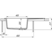 Кухонная мойка ARFEKA ZIA 76 Shadow Grey - Превью изображения №7 — Интернет-магазин santehboom.by