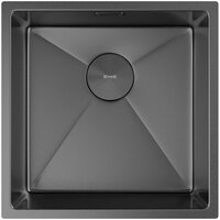 Кухонная мойка ZorG Zerox 44 U / IF PVD Gunblack - Превью изображения №3 — Интернет-магазин santehboom.by