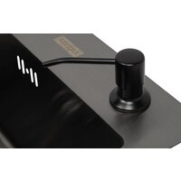 Кухонная мойка ARFEKA ECO AR мойка 600*500, коландер, дозатор BLACK - Превью изображения №5 — Интернет-магазин santehboom.by