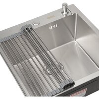 Кухонная мойка ARFEKA ECO AR мойка 500*500, роллер-мат, дозатор SATIN - Превью изображения №8 — Интернет-магазин santehboom.by