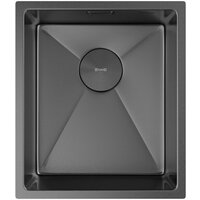 Кухонная мойка ZorG Zerox 38 U / IF PVD Gunblack - Превью изображения №3 — Интернет-магазин santehboom.by
