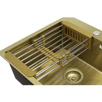 Кухонная мойка ARFEKA ECO AR мойка 500*500, коландер, дозатор GOLD - Превью изображения №9 — Интернет-магазин santehboom.by
