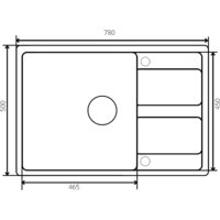 Кухонная мойка ZorG Apollo 78 (черный оникс) - Превью изображения №4 — Интернет-магазин santehboom.by