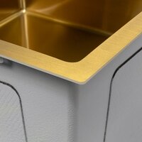 Кухонная мойка ARFEKA ECO AR 550*450 GOLD PVD NANO - Превью изображения №7 — Интернет-магазин santehboom.by