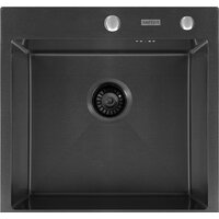 Кухонная мойка ARFEKA Eco AR 500*500 Black PVD Nano - Превью изображения №2 — Интернет-магазин santehboom.by