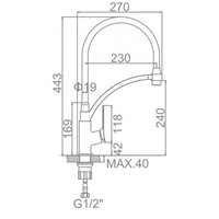 Смеситель Ledeme l4075-2 - Превью изображения №2 — Интернет-магазин santehboom.by