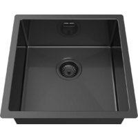 Кухонная мойка ZorG ZRN 4545 Premium PVD Gunblack - Превью изображения №2 — Интернет-магазин santehboom.by