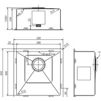 Кухонная мойка ZorG ZRN 4545 Premium PVD Gunblack - Превью изображения №3 — Интернет-магазин santehboom.by
