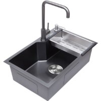 Кухонная мойка Avina HM6548 S PVD (графит) - Превью изображения №4 — Интернет-магазин santehboom.by
