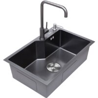 Кухонная мойка Avina HM6548 S PVD (графит) - Превью изображения №3 — Интернет-магазин santehboom.by