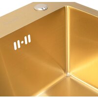 Кухонная мойка ARFEKA Eco AR 500*500 Golden PVD Nano - Превью изображения №13 — Интернет-магазин santehboom.by