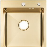Кухонная мойка ARFEKA ECO AR 450*500 GOLD PVD NANO - Превью изображения №2 — Интернет-магазин santehboom.by