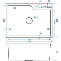 Кухонная мойка Avina HM6548 S (нержавеющая сталь) - Превью изображения №14 — Интернет-магазин santehboom.by